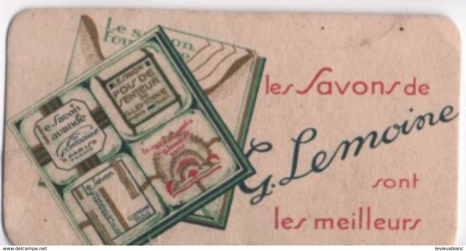 Carte Parfumée ( Ne Sent Plus)/ Les Savons De G  LEMOINE /Paris/Vers 1920-1930       PARF98 - Antiguas (hasta 1960)