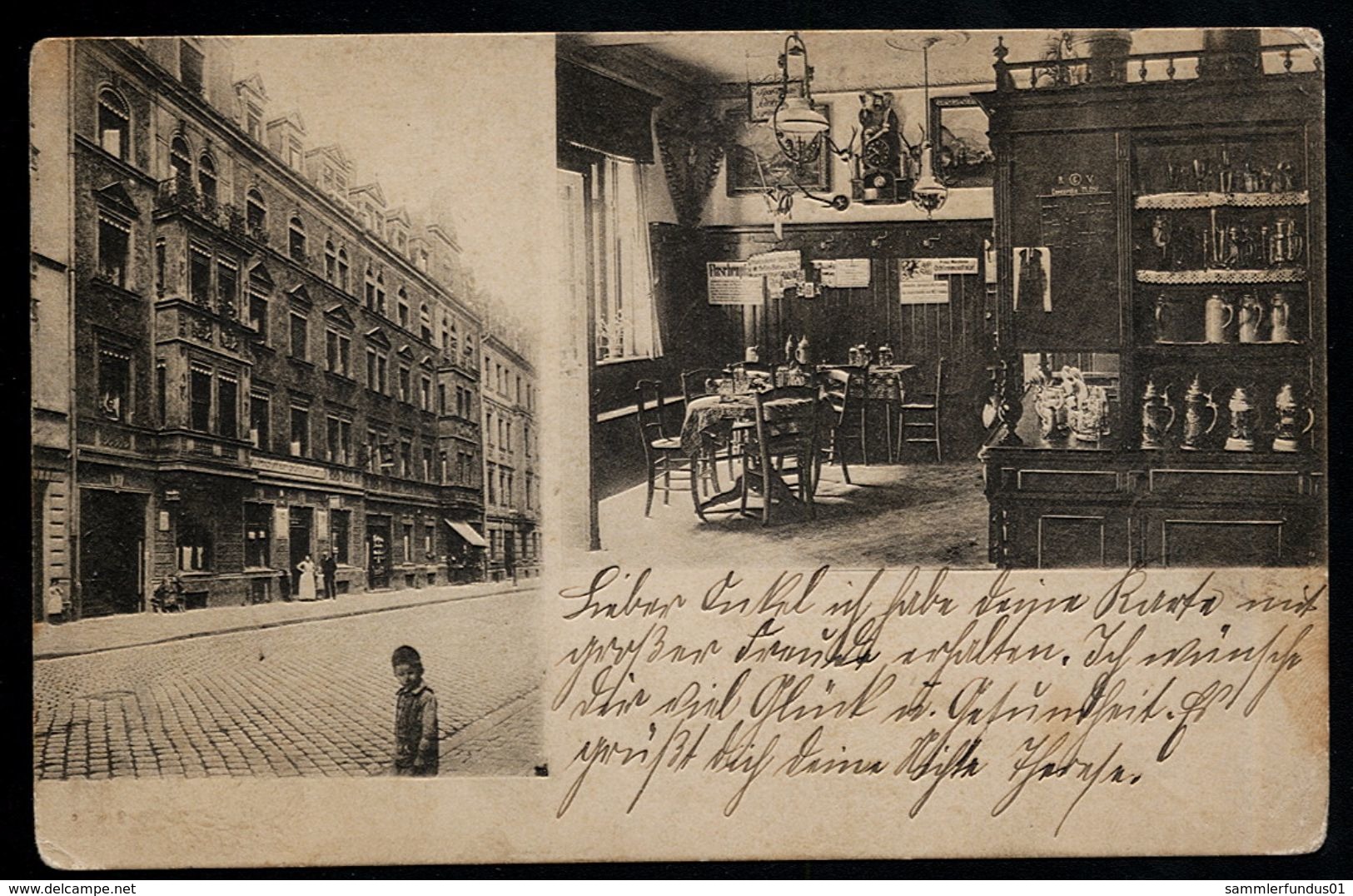 AK/CP  München  Restaurant Zum Grünen Baum   Brauherberge    Sedanstraße   Gel./circ.  1915    Erh./Cond.  2-  Nr. 00114 - Muenchen