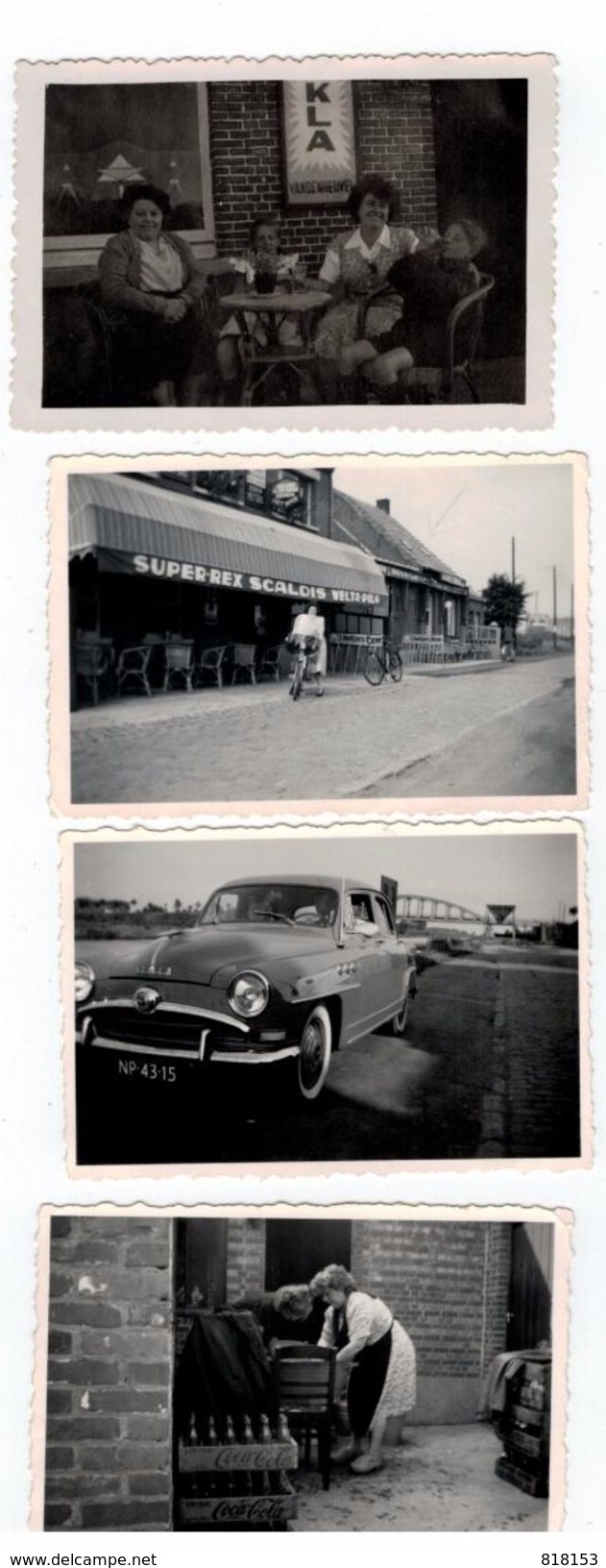 Oelegem : Vaartstraat 4 Foto's 9x6cm Periode 1946-1954 - Ranst