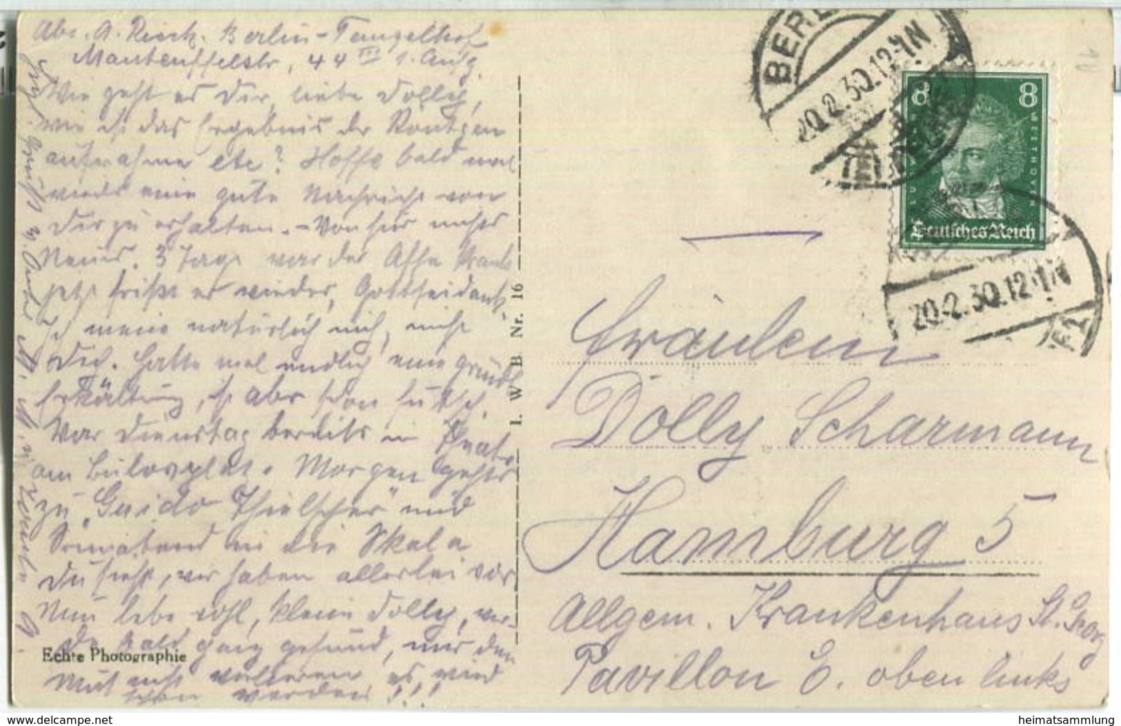 Berlin-Mitte - Reichspräsidentenpalais - Foto-Ansichtskarte - Mitte