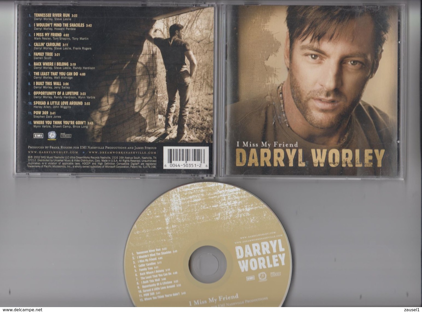 Darryl Worley - I Miss My Friend - Original  CD - Gebraucht, Einwandfreier Zustand - Country & Folk