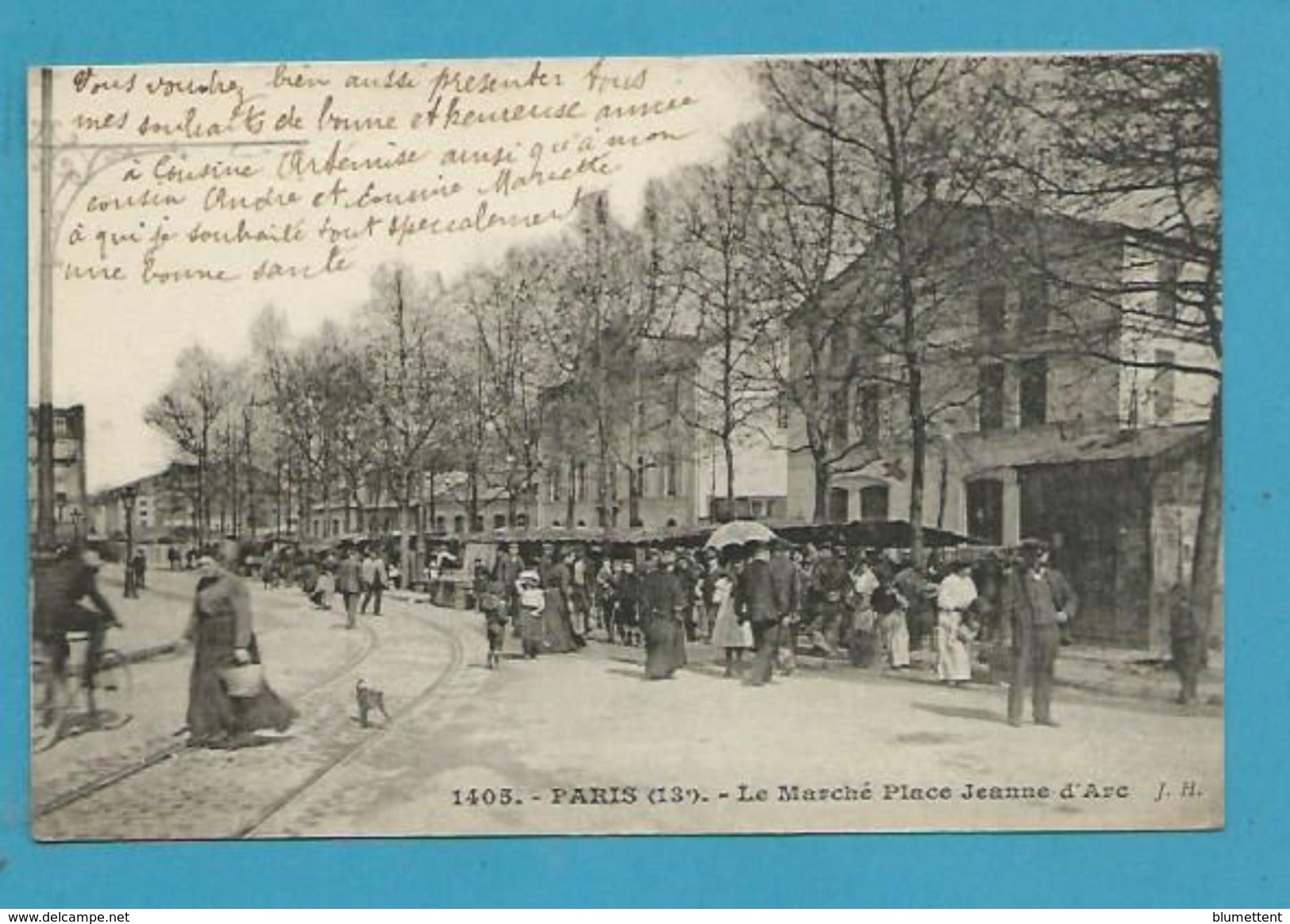 CPA 1405 - Le Marché Place Jeanne D'Arc PARIS XIIIème - Paris (13)