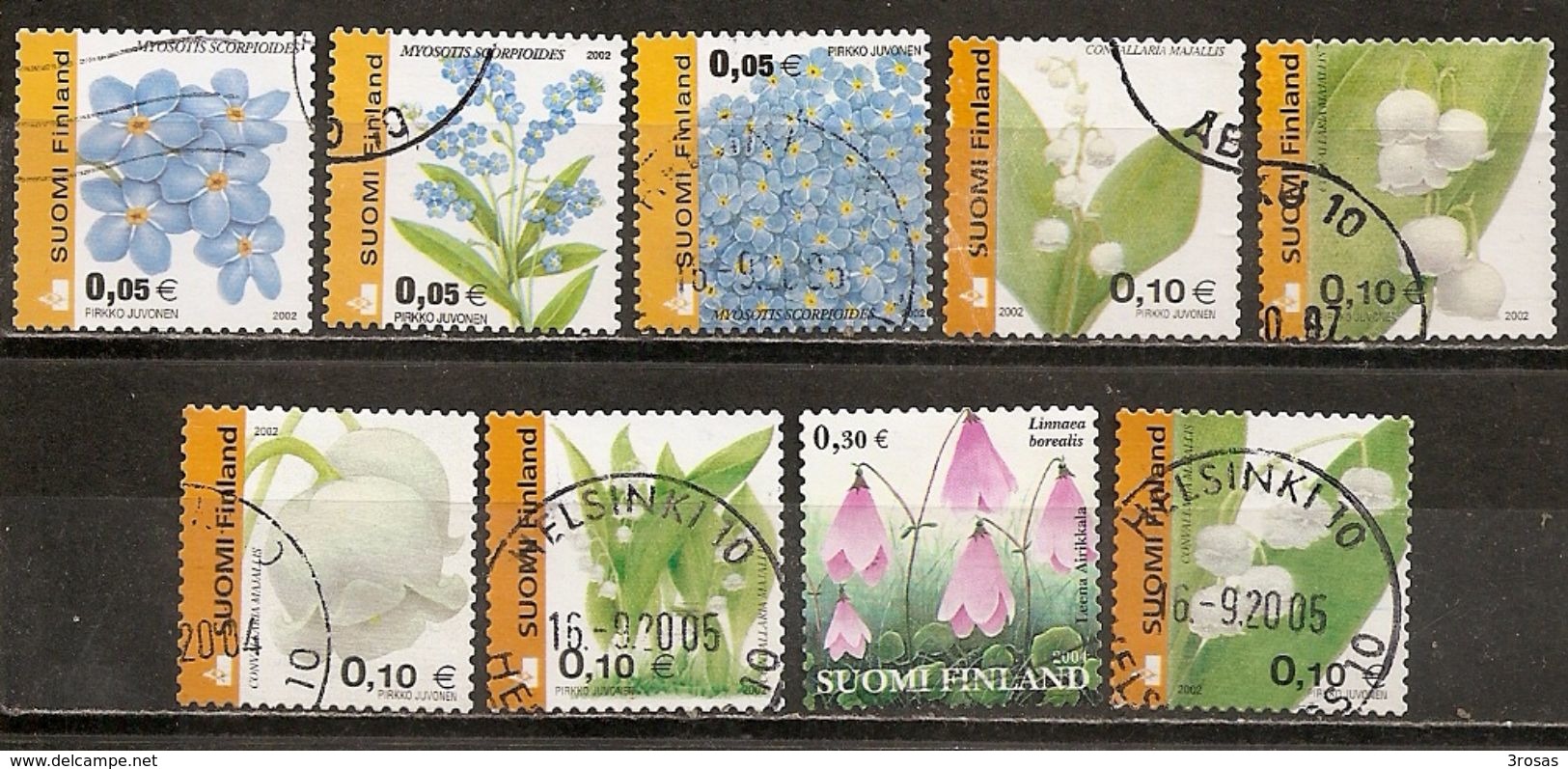 Finlande Finland 2002 Fleurs Flowers Obl - Used Stamps