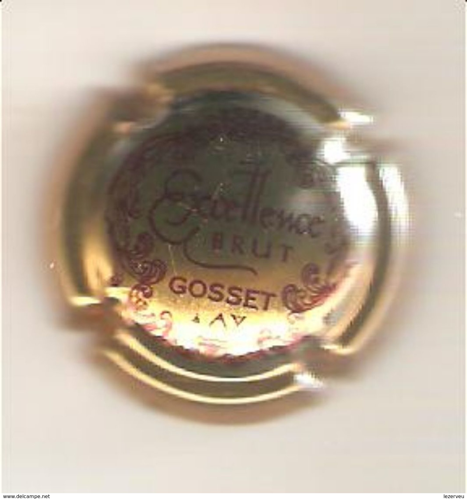 CAPSULE MUSELET CHAMPAGNE GOSSET (rouge Sur Or) - Gosset