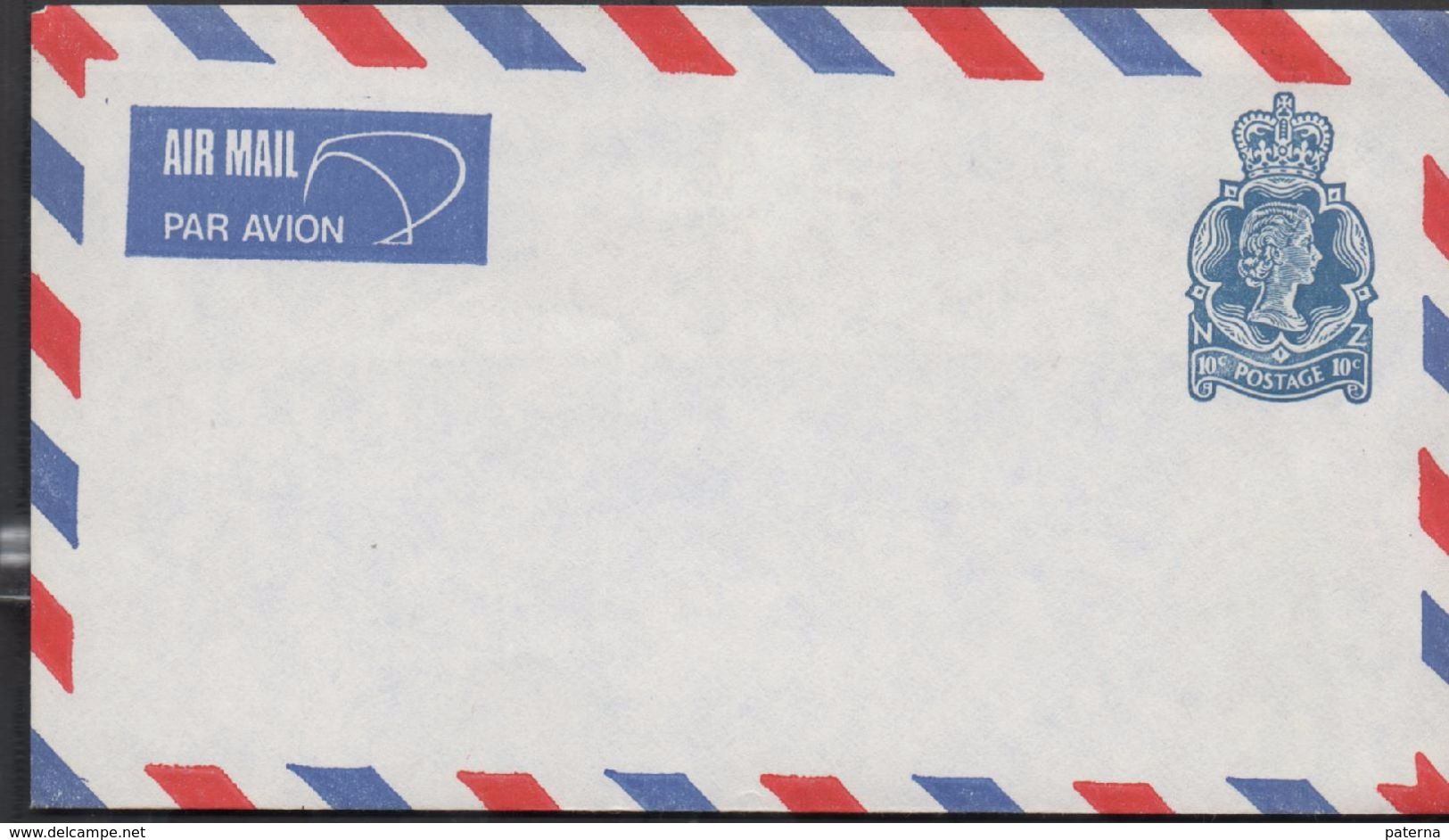 3174    Carta Aérea , Entero Postal , Nueva , En Azul  10c - Entiers Postaux