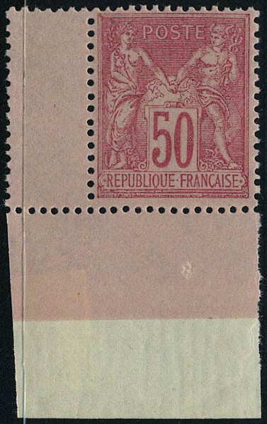 Neuf Sans Charnière N° 98, 50c Rose Cdf, Superbe - Other & Unclassified