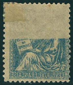 Neuf Avec Charnière N° 118, 25c Mouchon Bleu Recto Verso Partiel, T.B - Sonstige & Ohne Zuordnung