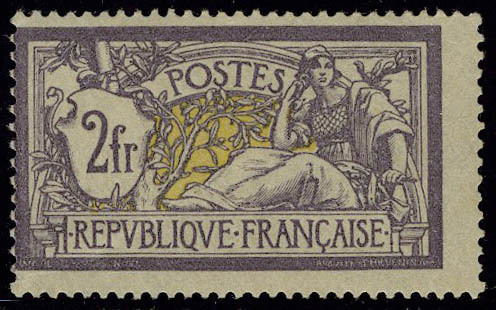Neuf Avec Charnière N° 122, 2f Violet Et Jaune, Cl, T.B. - Other & Unclassified