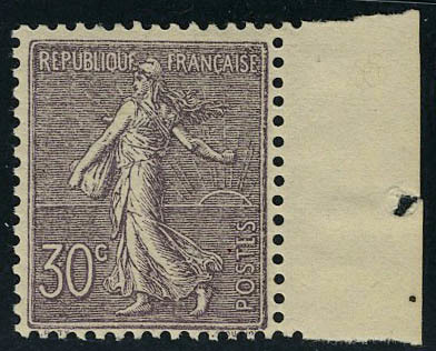 Neuf Sans Charnière N° 133a, 30c Violet Foncé, Bon Centrage, Bdf, T.B. - Other & Unclassified