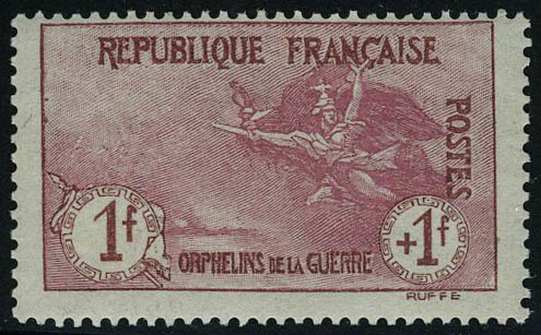 Neuf Sans Charnière N° 154, 1f + 1f Orphelins De Guerre T.B. Signé Calves - Altri & Non Classificati