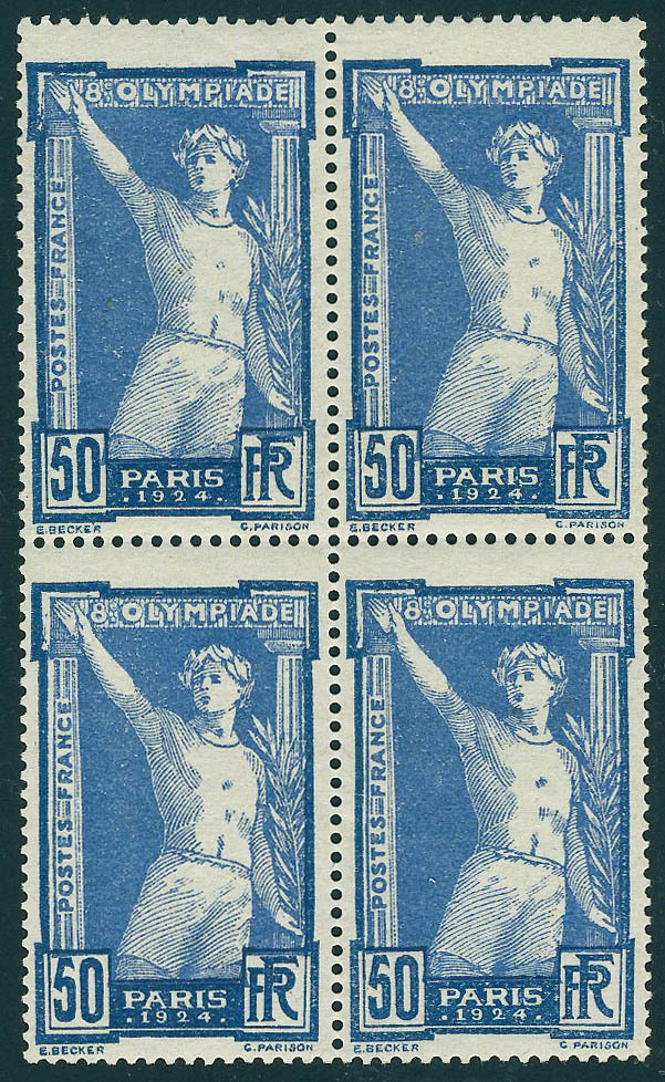 Neuf Sans Charnière N° 183/6, La Série JO 1924 En Blocs De 4, T.B. - Other & Unclassified