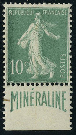 Neuf Avec Charnière N° 188A, 10c Minéraline, Bandelette En Bas, T.B. - Altri & Non Classificati