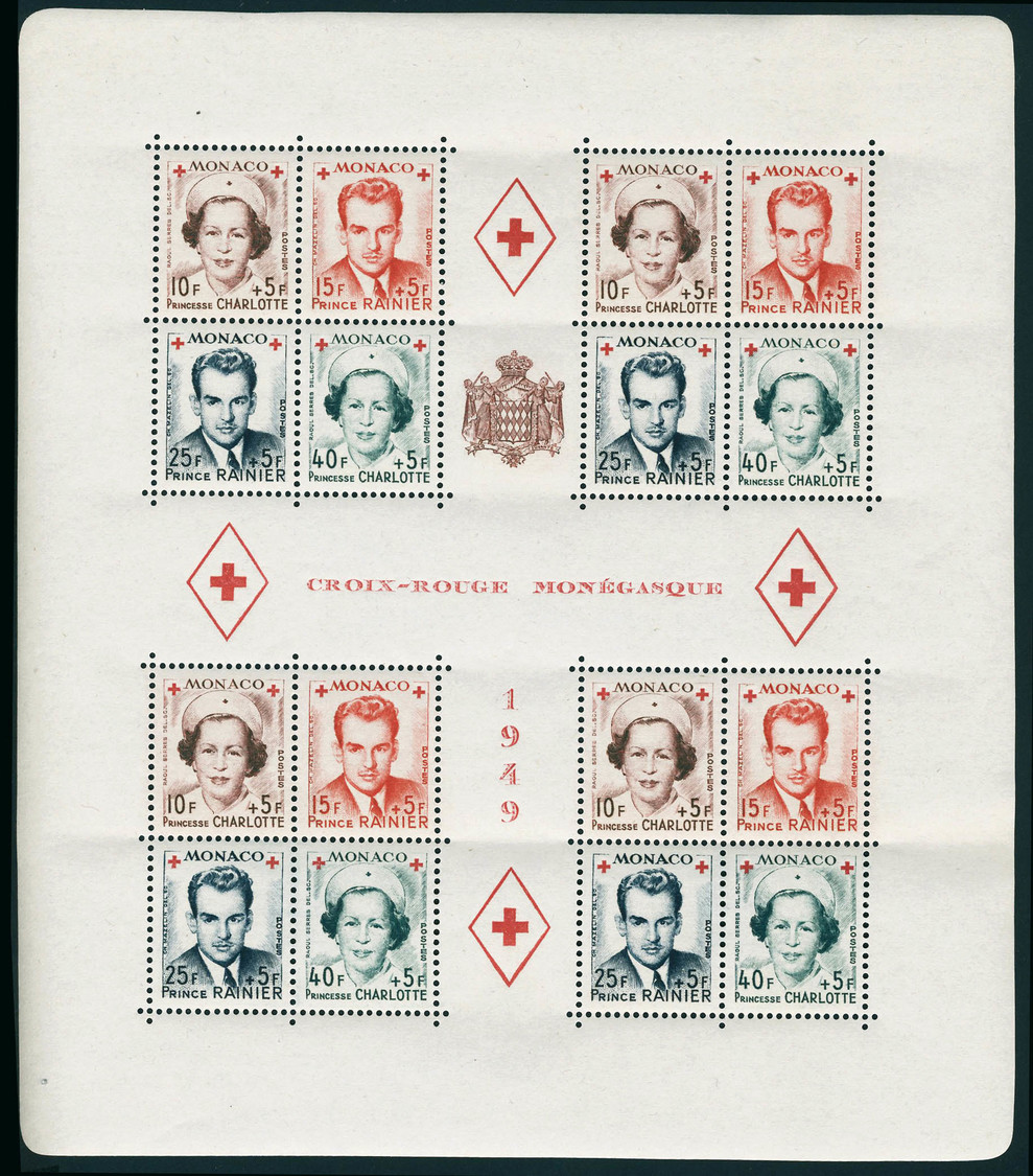 Neuf Sans Charnière N° 3/4B, Les 4 Blocs Croix Rouge, T.B. - Sonstige & Ohne Zuordnung