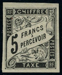 Neuf Avec Charnière N° 12/14, 1, 2 Et 5f Noir, T.B. Signés  Brun + Certificat - Altri & Non Classificati