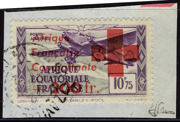 Fragment N° 29, +200F Sur 10f75, Croix Rouge, Obl. Sur Petit Fragment, T.B. Signé JF Brun - Other & Unclassified