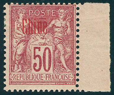 Neuf Avec Charnière N° 12a, 50c Rose,  Surcharge Carmin, Bdf, T.B. - Sonstige & Ohne Zuordnung