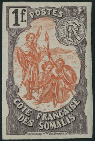 Neuf Avec Charnière N° 50. 1f Brun Lilas Et Rouge Orange, Couleurs Inversées, Non Dentelé, T.B. - Sonstige & Ohne Zuordnung