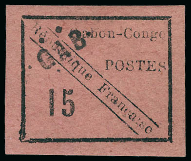 Neuf Avec Charnière N° 14, 15c Noir Sur Rose, Cl, Superbe, Rare Dans Cette Qualité, Signé. - Other & Unclassified