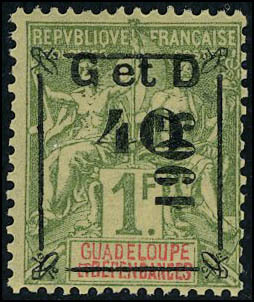 Neuf Sans Charnière N° 54, 40c Sur 1f Olive, Surcharge Noire Z, T.B. - Other & Unclassified
