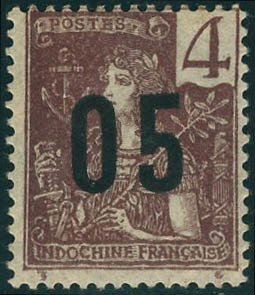 Neuf Avec Charnière N° 59A, 05 Sur 4c Grasset, Chiffres Espacés, T.B. Signé. - Other & Unclassified