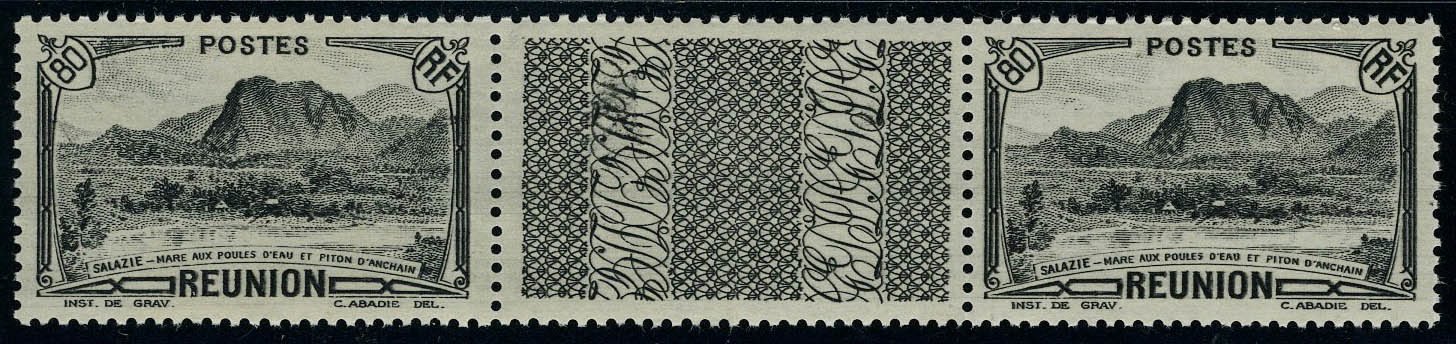Neuf Sans Charnière N° 138A, 80c Noir, Paire Interpanneau Non émis, T.B. - Other & Unclassified