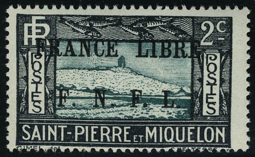 Neuf Sans Charnière N° 234, 2c France Libre T.B. Signé JF Brun - Altri & Non Classificati