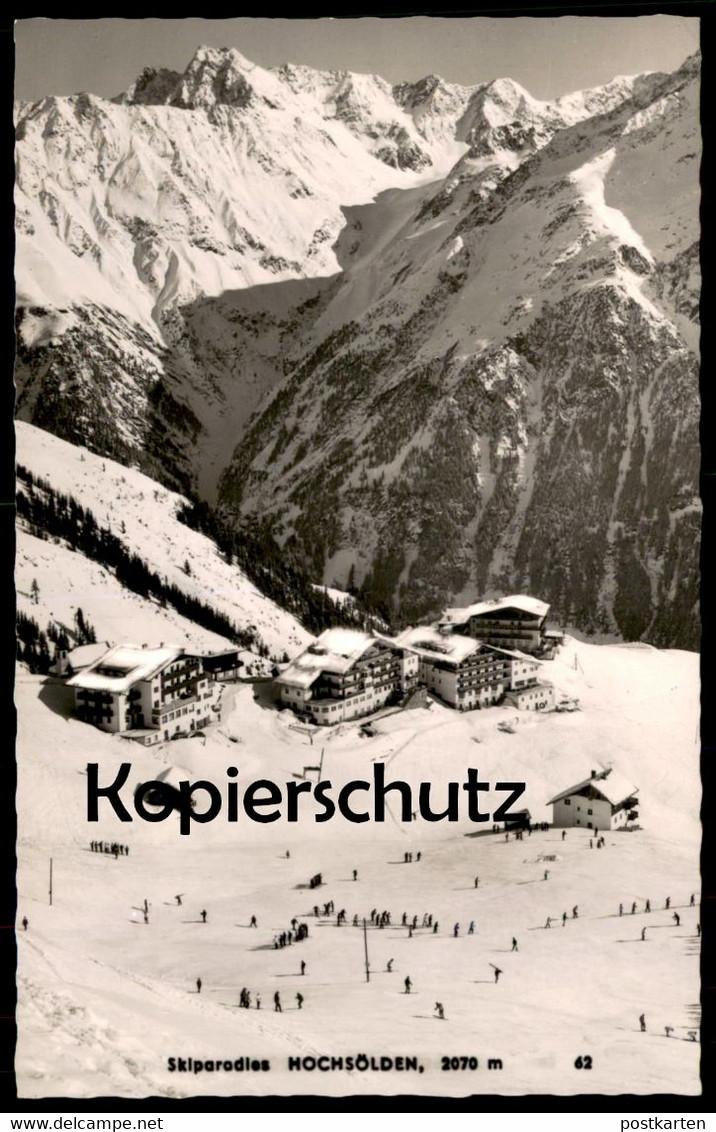 ÄLTERE POSTKARTE SKIPARADIES HOCHSÖLDEN 2070 M Ski Skiing Postcard Ansichtskarte AK Cpa - Sölden