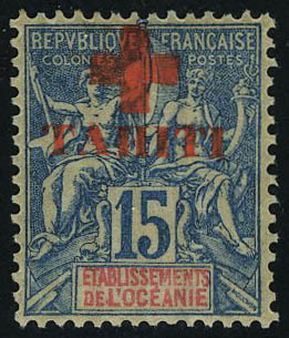 Neuf Avec Charnière N° 34, 15c Bleu Croix Rouge, Cl, T.B. - Sonstige & Ohne Zuordnung