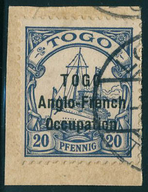 Fragment N° 57, 20pf Bleu Obl Sur Fragment, T.B. - Sonstige & Ohne Zuordnung