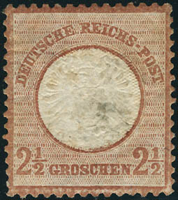 Neuf Avec Charnière N°18. 2 1/2G Brun Rouge. Léger Pelurage. Aspect T.B. Signé Brun - Sonstige & Ohne Zuordnung