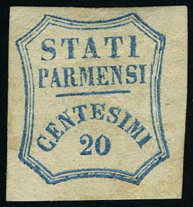 Neuf Avec Charnière N° 14 + 14a, 20c Bleu Foncé + 1ex Variété 0 Large, T.B. Signé Diéna. Sassone 15a + 15d - Altri & Non Classificati