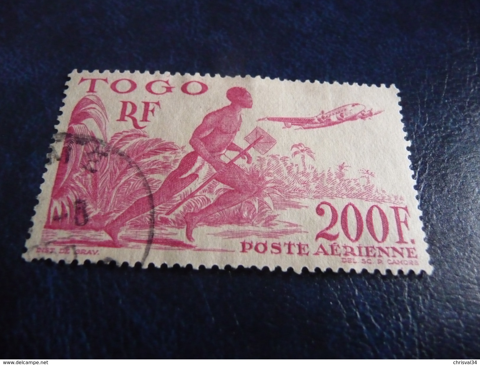 TIMBRE  TOGO  POSTE  AERIENNE    N  20   COTE  4,25  EUROS  OBLITERE - Used Stamps