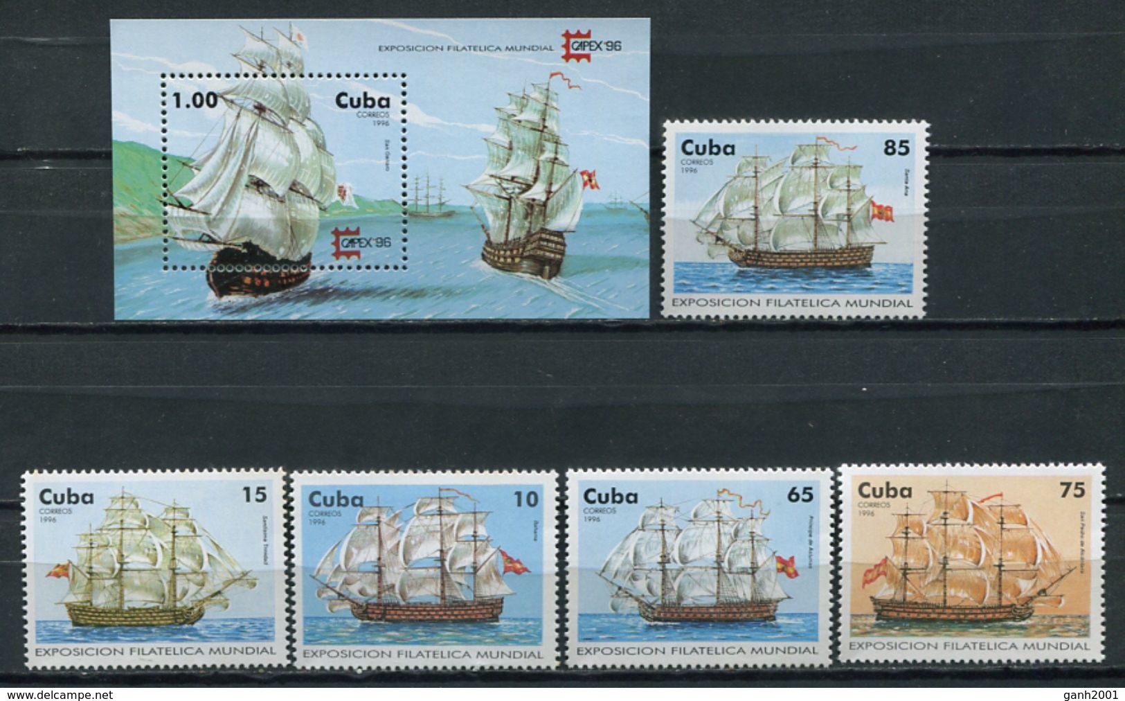 Cuba 1996 / Ships MNH Barcos Bateaux Versand / Cu4925  40 - Barcos