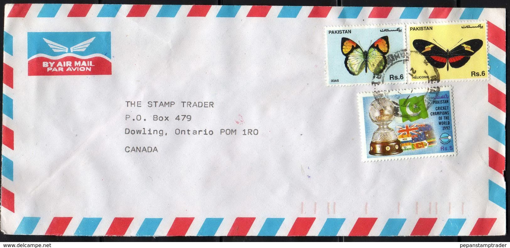 Cover - AirMail With Butterflies - Pakistan