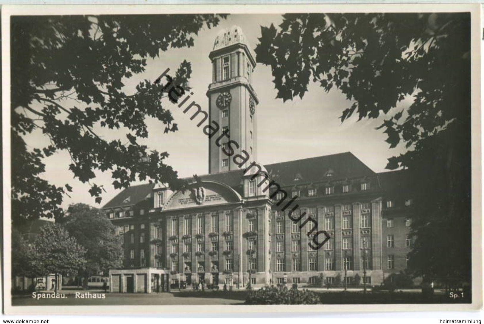 Berlin-Spandau - Rathaus - Foto-Ansichtskarte 30er Jahre - Spandau