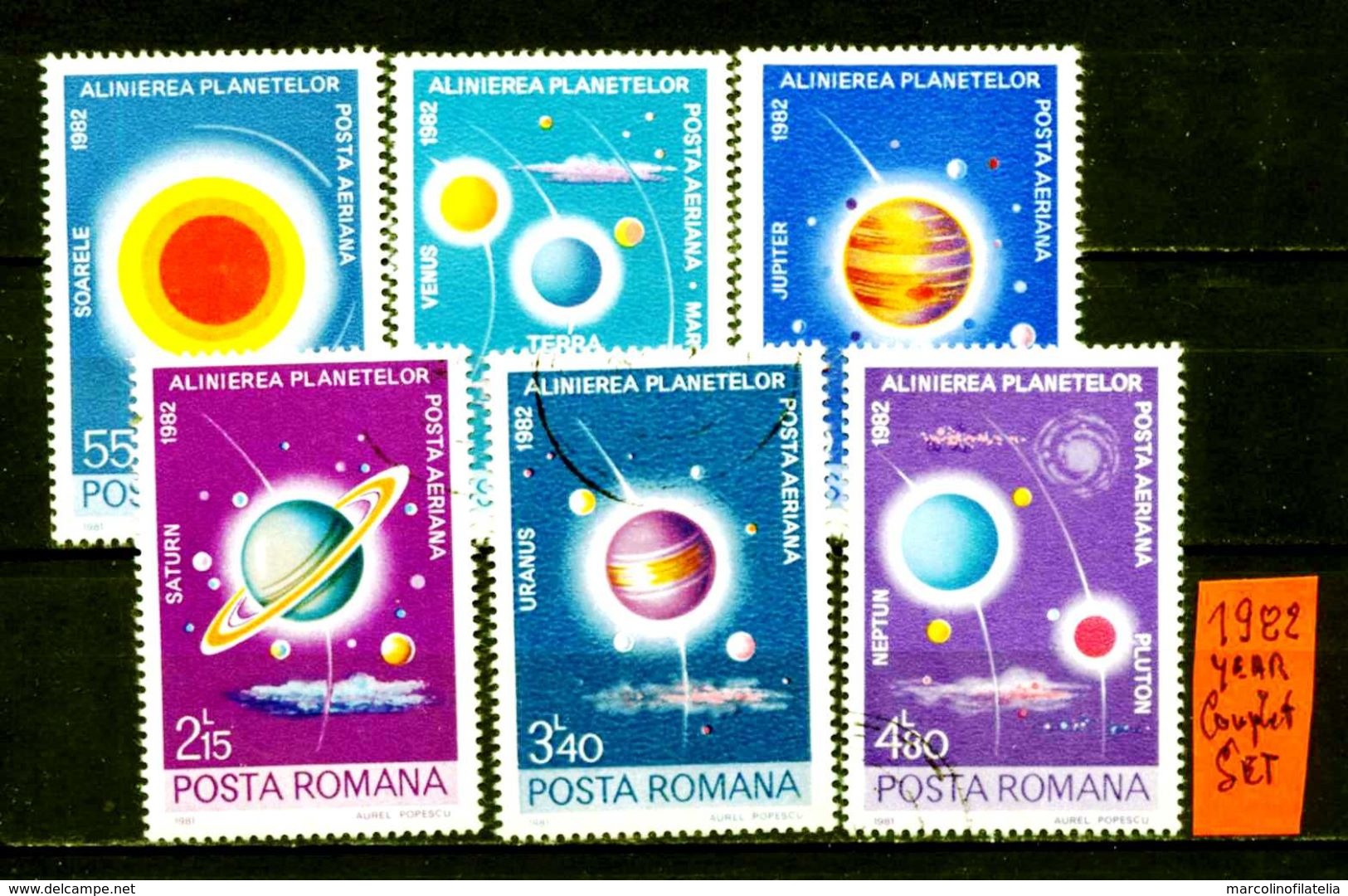ROMANIA - Posta Romana  - Spazio - Year 1982 - Timbrati - Stamped -gestempelt -affranchiè. - Collections