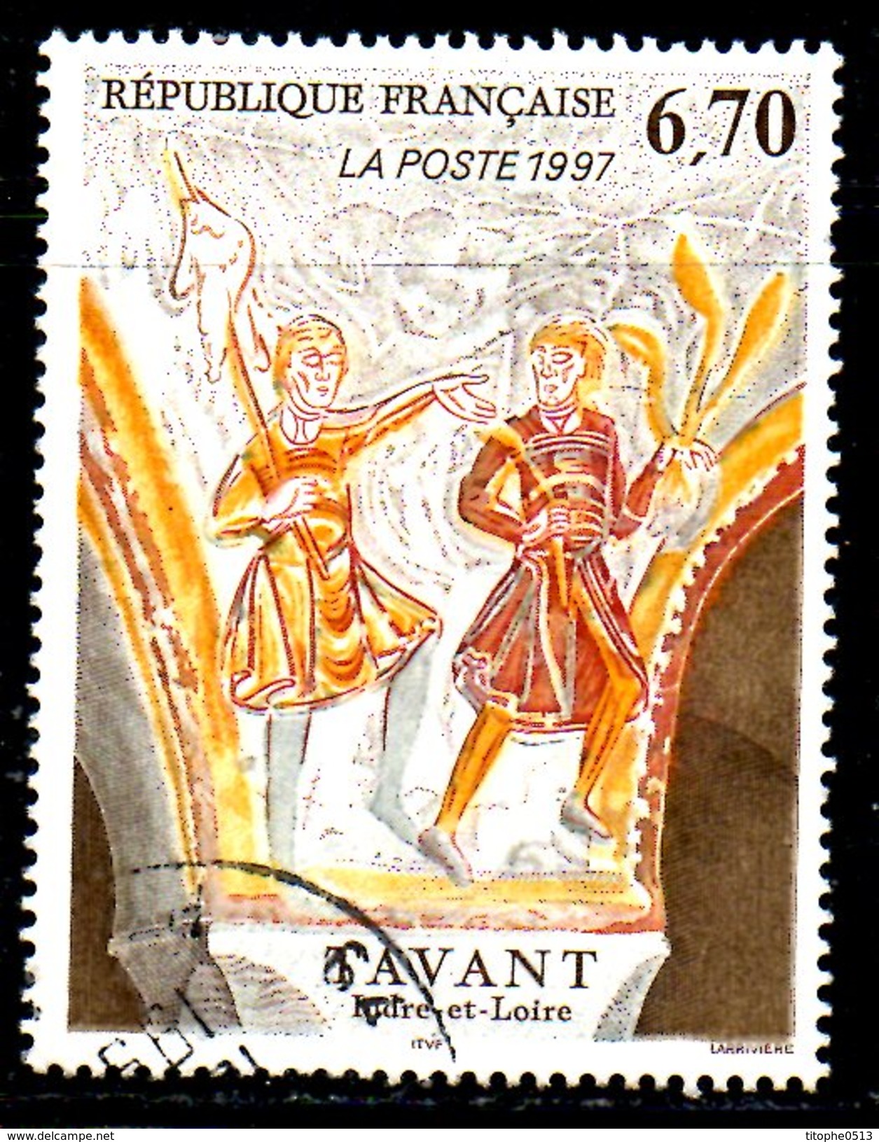 FRANCE. N°3049 Oblitéré De 1997. Fresques De Tavant. - Sonstige & Ohne Zuordnung