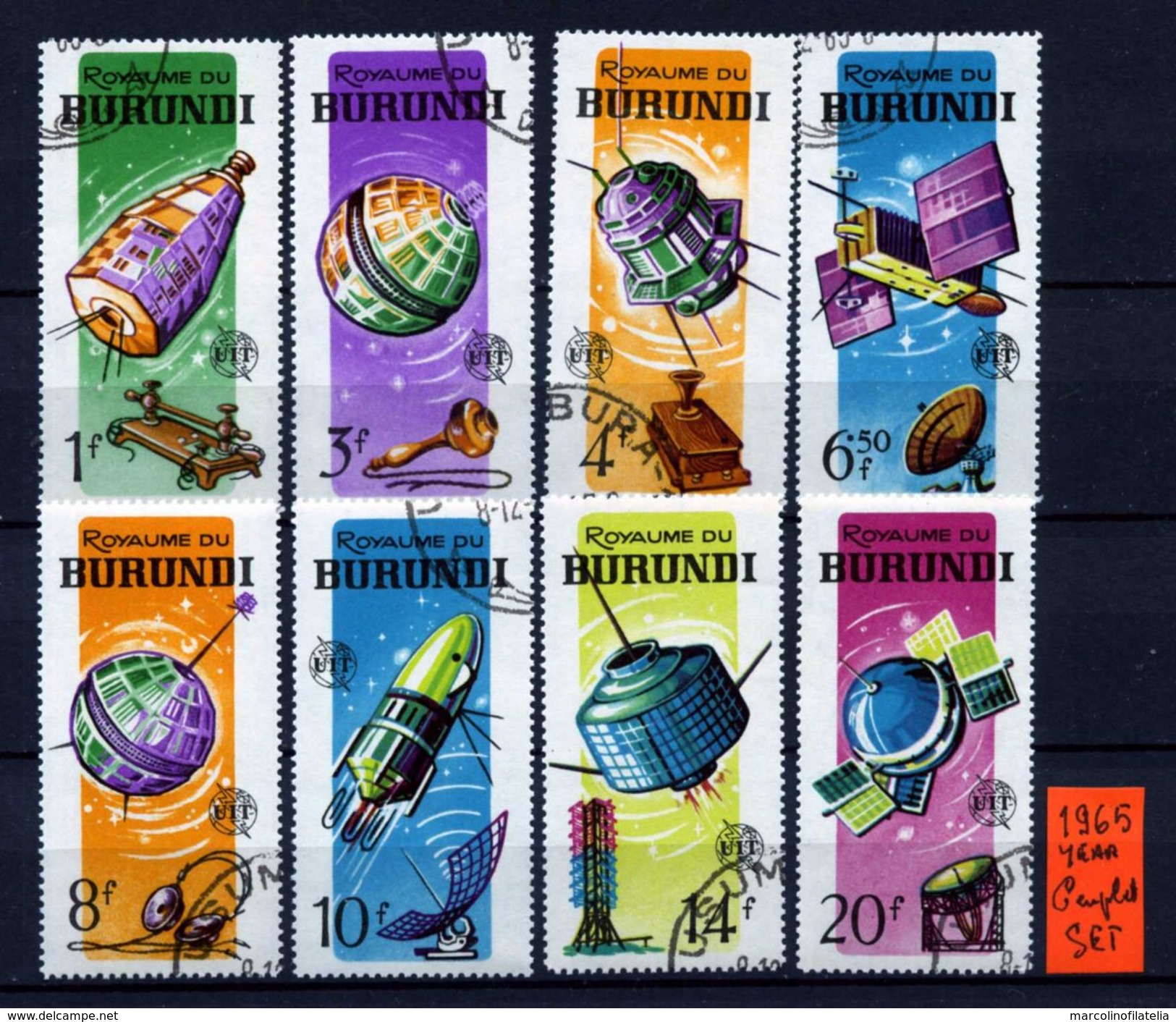 Royame Del BURUNDI - Spazio - Year 1965 - Timbrati - Stamped -gestempelt -affranchiè. - Collezioni