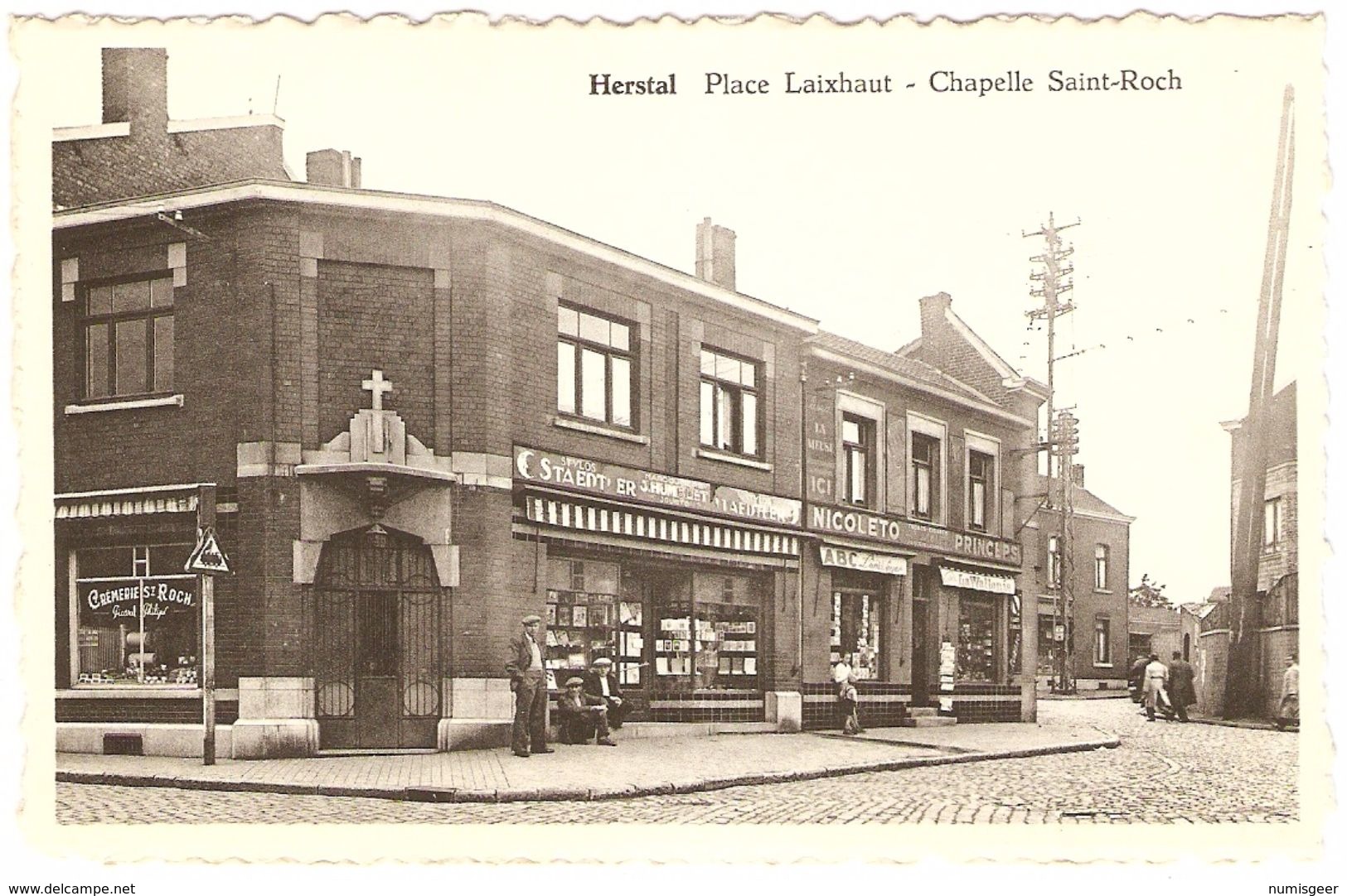 HERSTAL  ---  Place Laixhaut  --  Chapelle Saint-Roch - Herstal