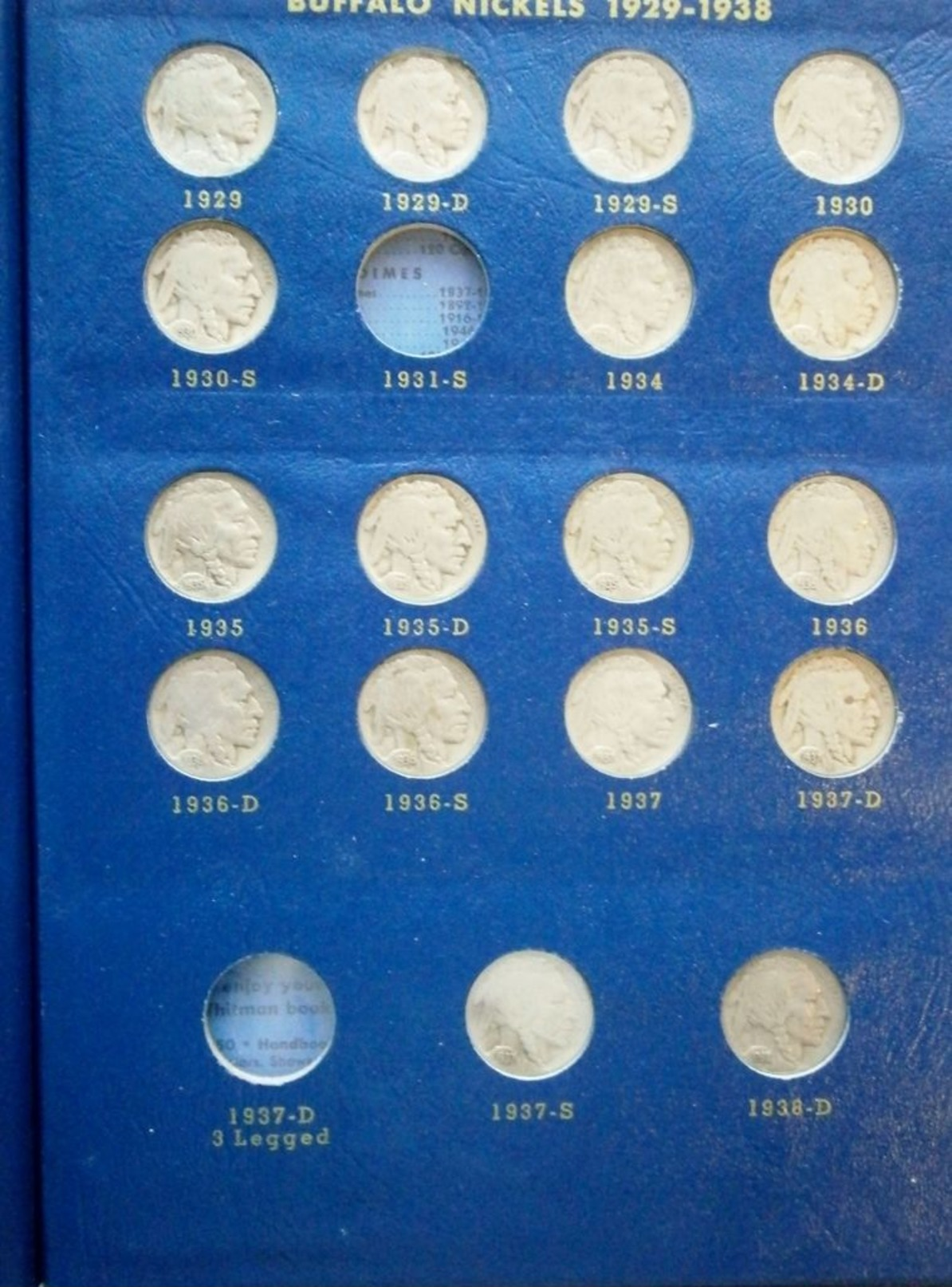 US 1913-1938 Buffalo Nickels Collection