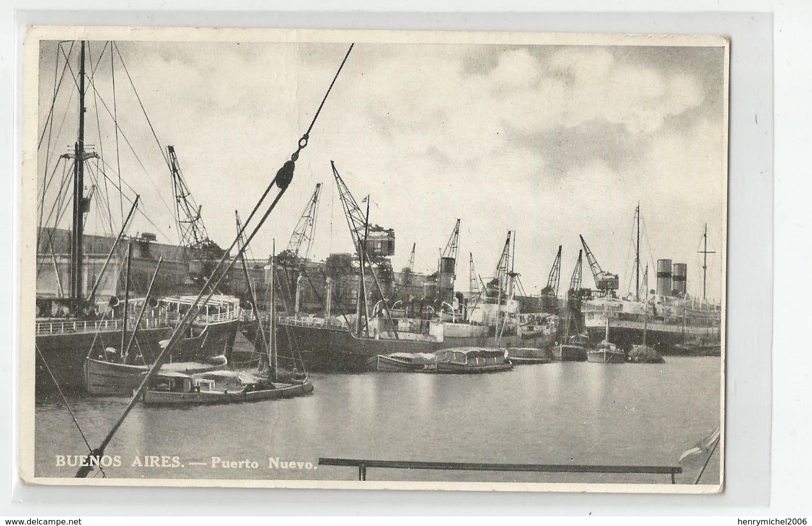 Argentine - Buenos Aires Puerto Nuevo Grues 1935 - Argentinië