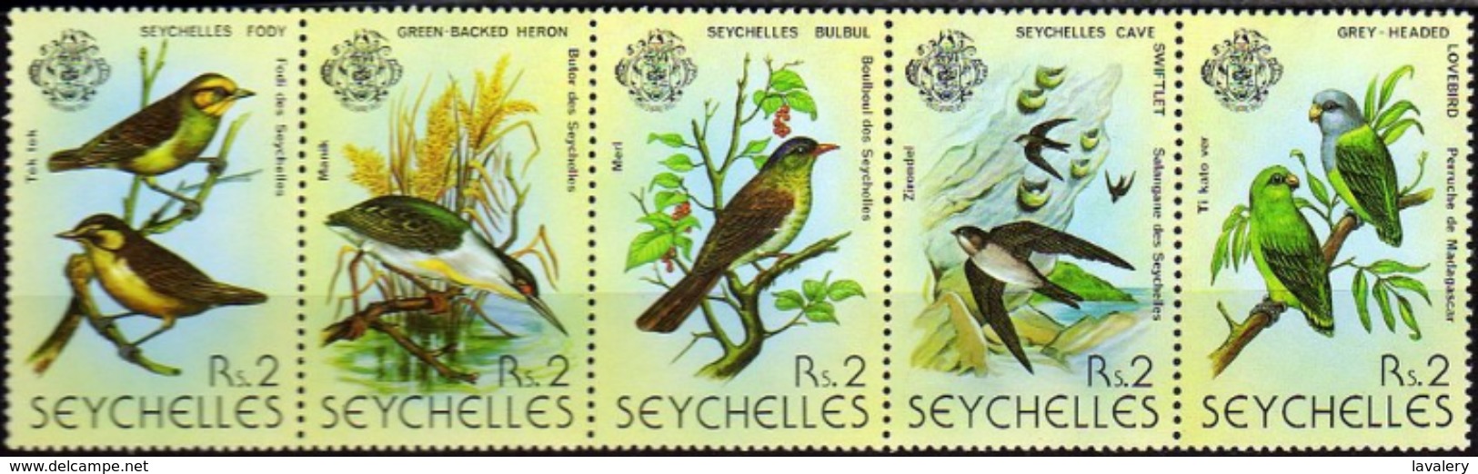 SEYCHELLES 1979 Birds Parrots Animals Fauna MNH - Parrots