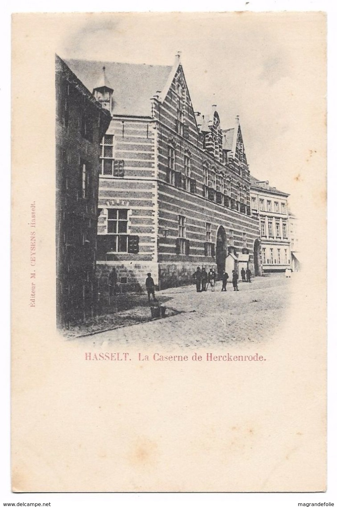 CPA PK  HASSELT  LA CASERNE DE HERCKENRODE  CARTE ANIMEE - Altri & Non Classificati