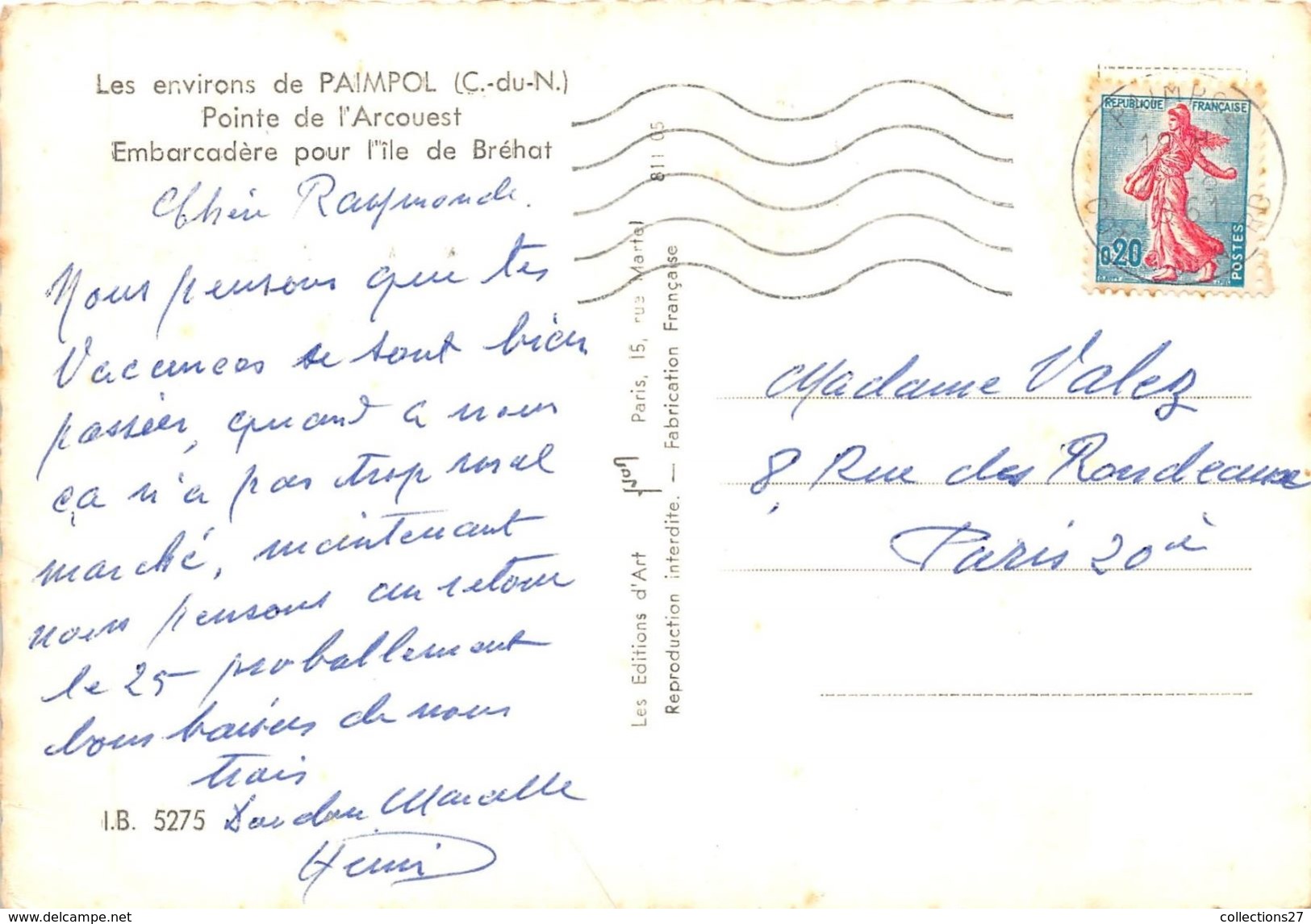 22-ARCOUEST- ENVIRONS DE PAIMPOL- LA POINTE DE L'ARCOUEST- ENBARCADERE POUR L'ILE DE BREHAT - Autres & Non Classés