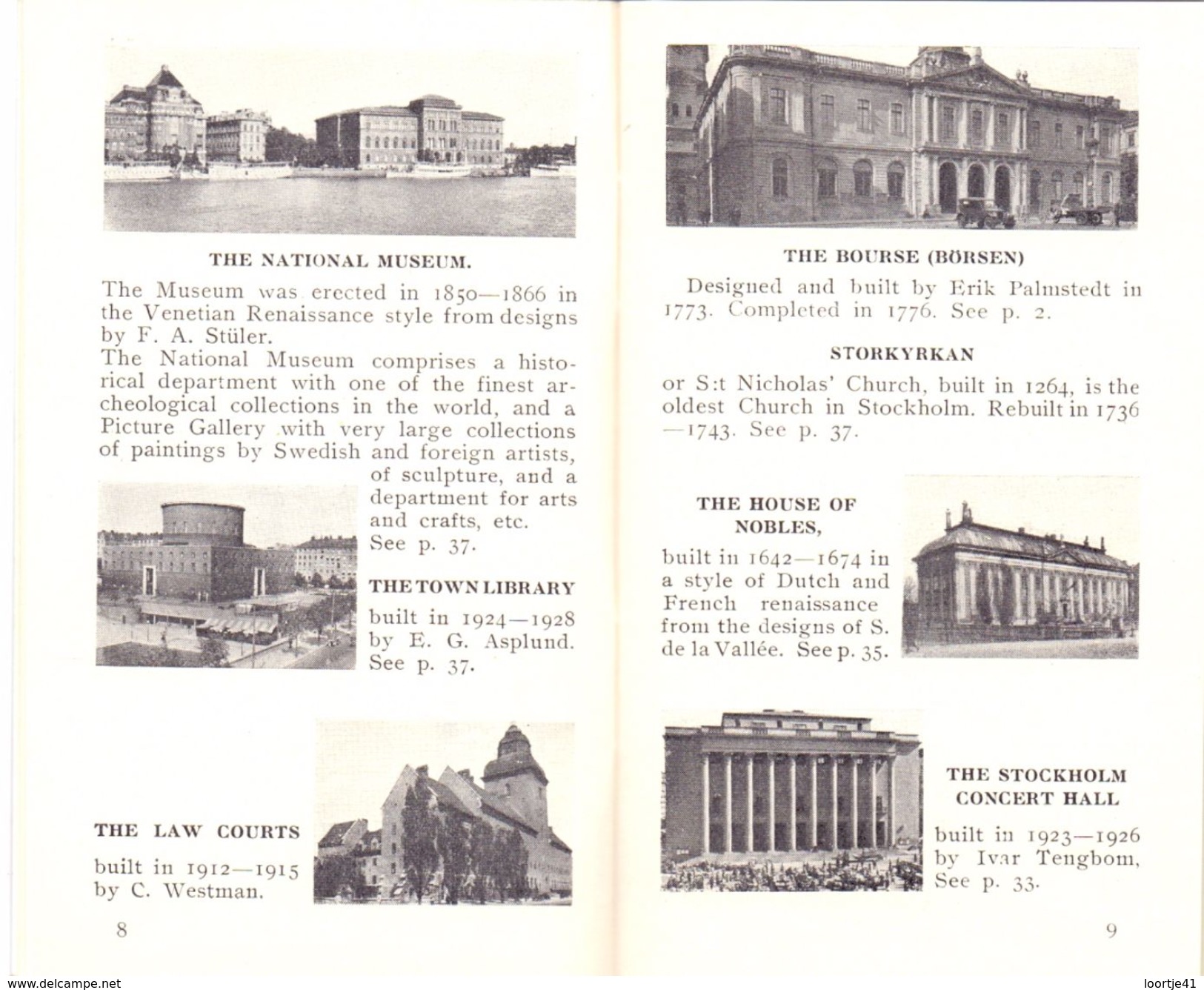 Brochure Toerisme Tourisme - Fritze's Little Guide To Stockholm 1935 - Europe