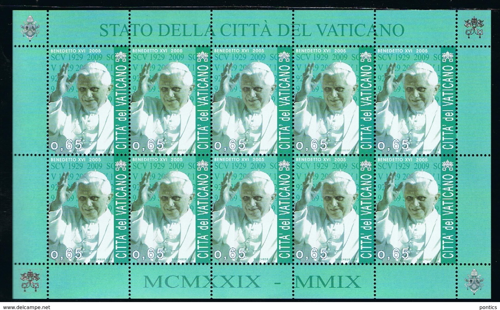 2009 - VATICAN - VATICANO - VATIKAN - D01 - MNH SET OF 70 STAMPS  ** - Unused Stamps