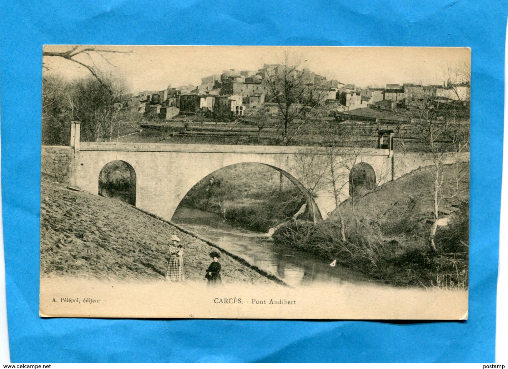 Carcès- Deux Femmes Au  Pont Audibert A Voyagé  1915 -édition Pélépol -présentée Recto Verso - Carces