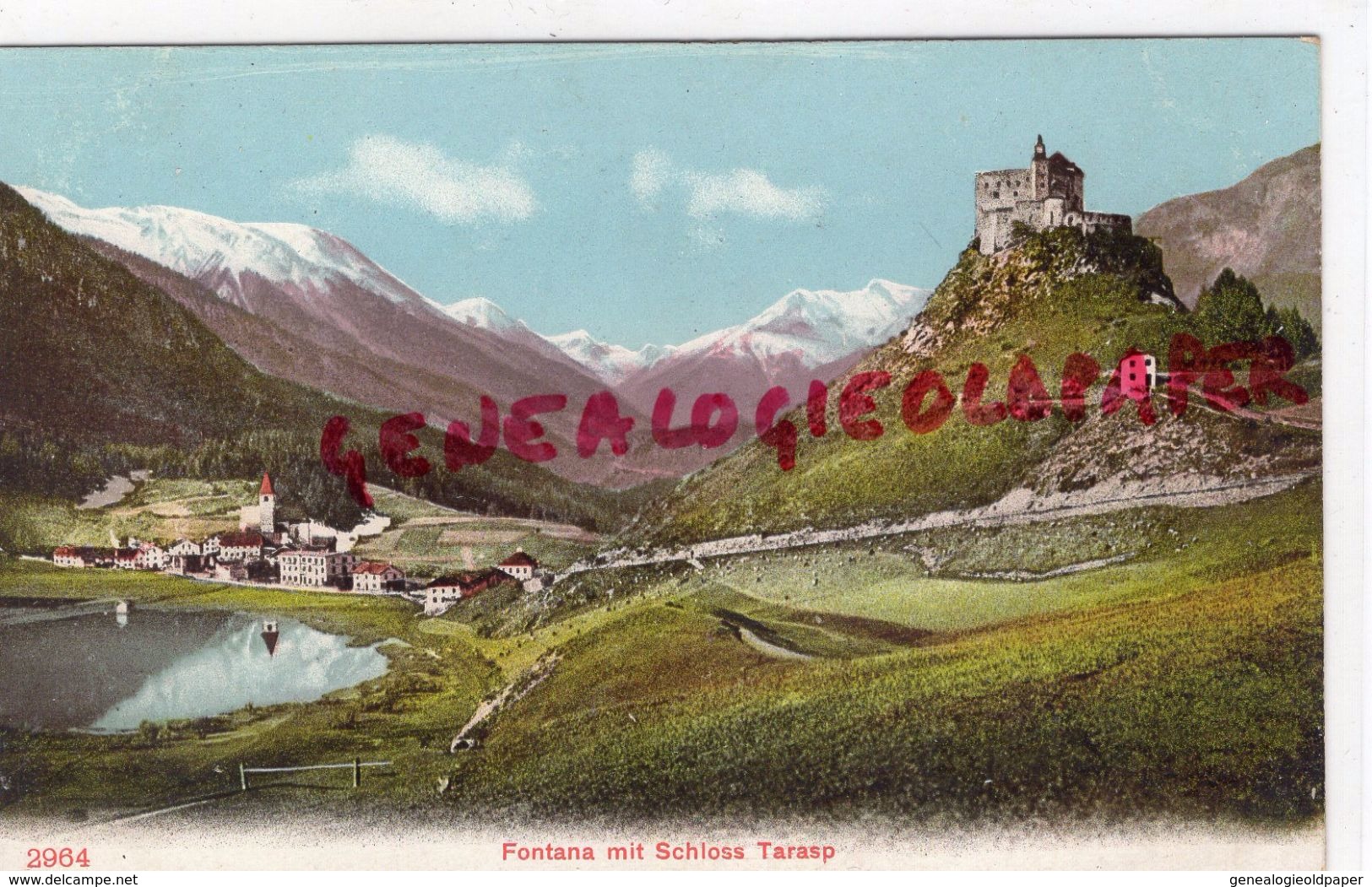 SUISSE - GRISONS - FONTANA MIT SCHLOSS TARASP - Tarasp