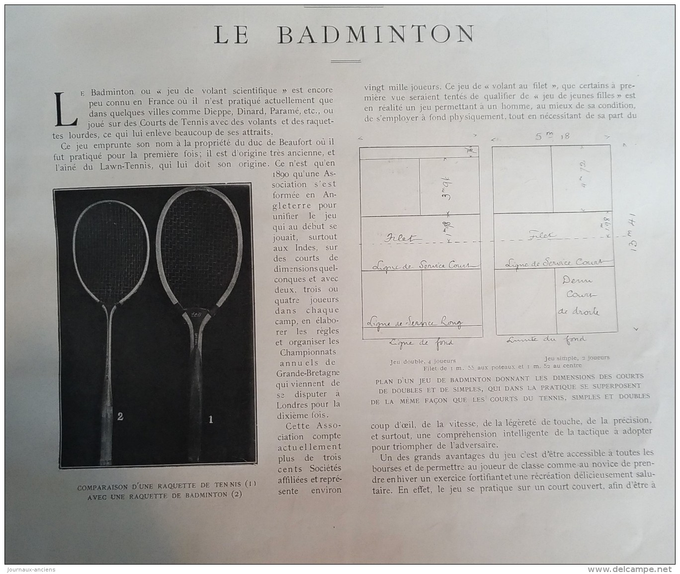 1909 LE BADMINTON - L'HOMME S'ENVOLE - ELEVAGE DANS LE CRAONNAIS - TROTTING D'HIVER - ANGLAIS ET BATARDS - Autres & Non Classés