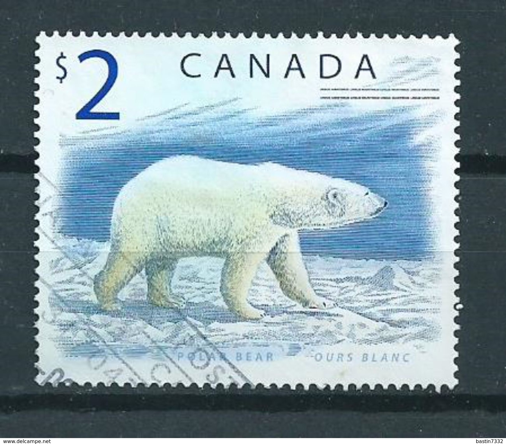 1998 Canada $2.00 Polar Bear,dieren,animals,tiere Used/gebruikt/oblitere - Used Stamps